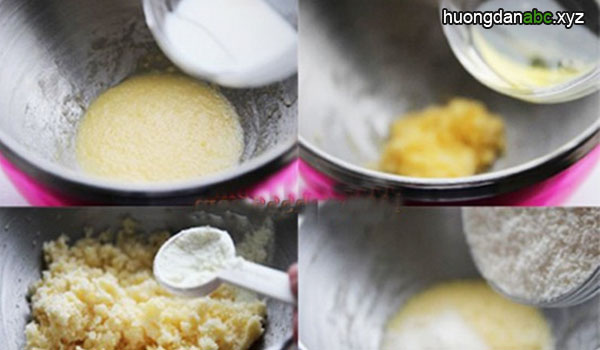 cách làm bánh bột sữa dừa, sữa dừa, làm bánh, bánh bột sữa dừa