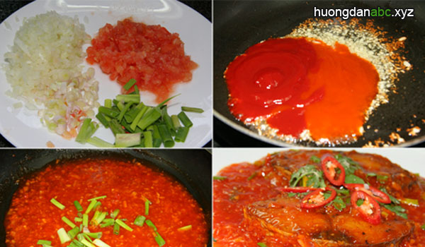 cách làm cá thu sốt cà chua, cá thu sốt cà chua, món ăn ngon, cá thu, cà chua