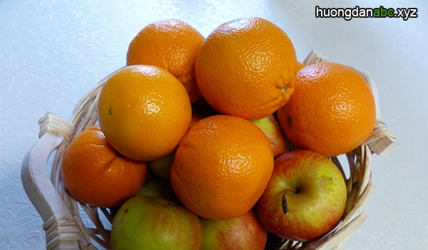 sinh tố cam táo, cách làm sinh tố cam táo, món sinh tố cam táo