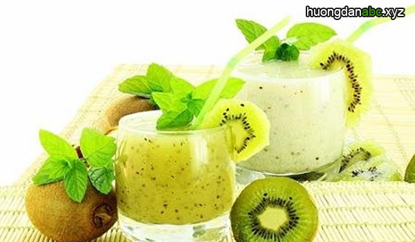 sinh tố kiwi, cách làm sinh tố kiwi, món sinh tố kiwi